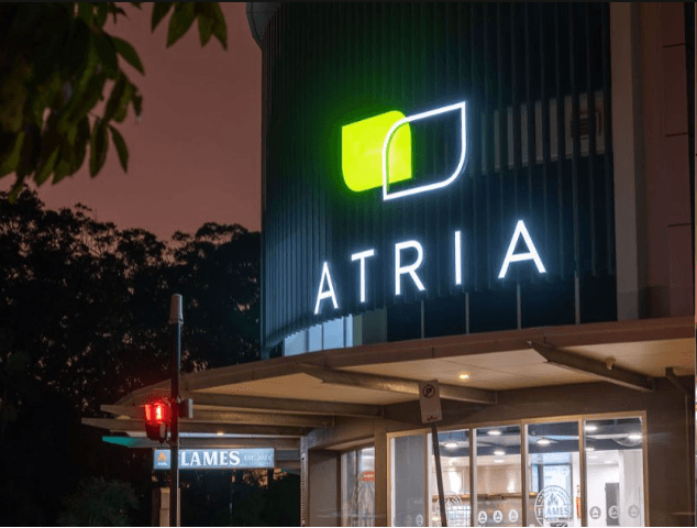 Atria Professional Suites signage by Sunquest Signs