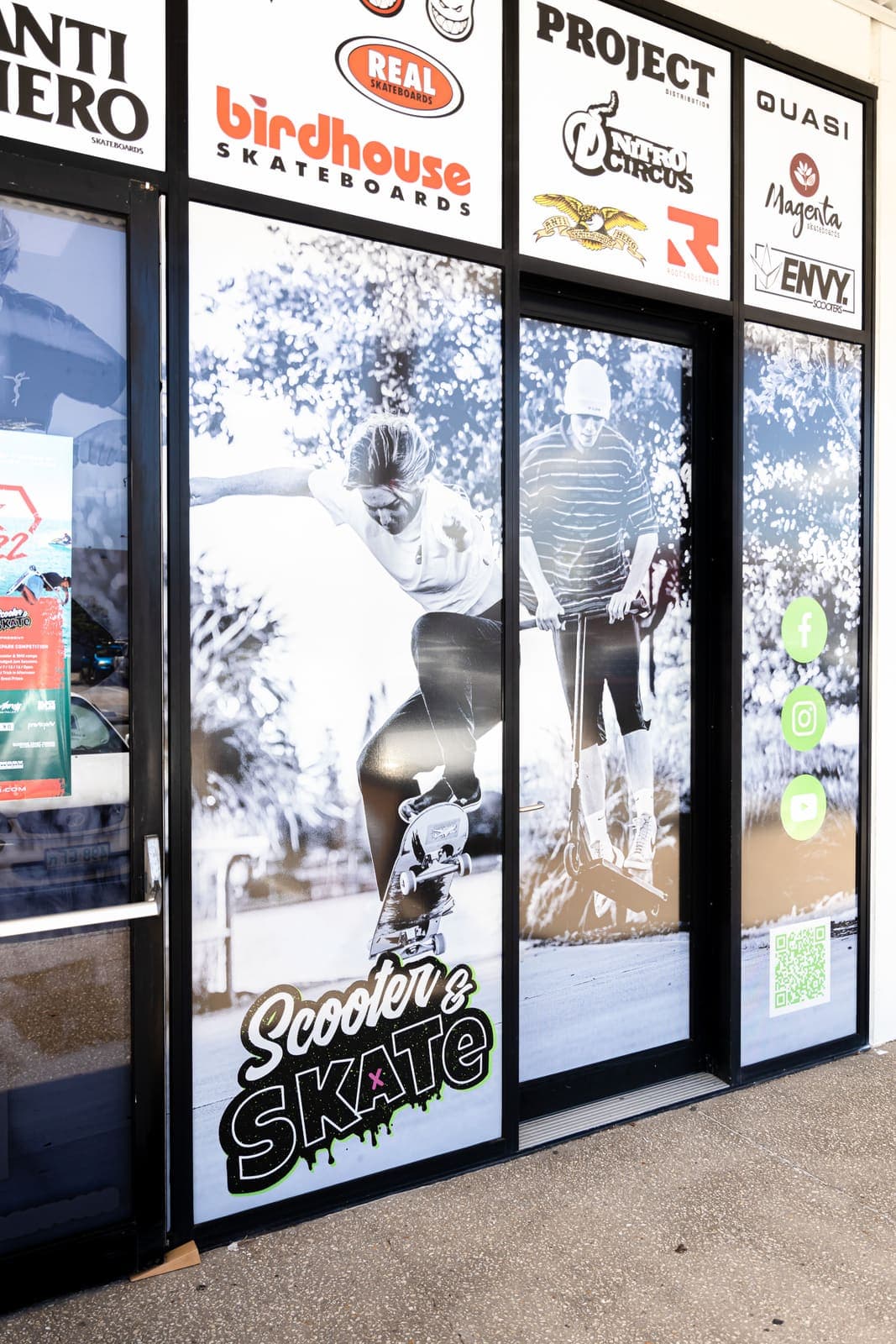Scooter & Skate signage by Sunquest Signs