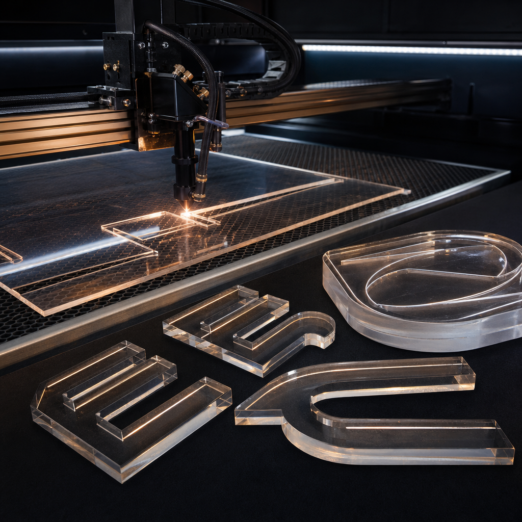 Acrylic Laser Cutting for Signage: Cast vs Extruded, Edge Finishes and Design Tips