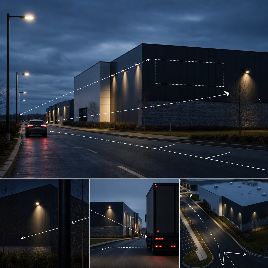 Building sign sightlines and visibility factors