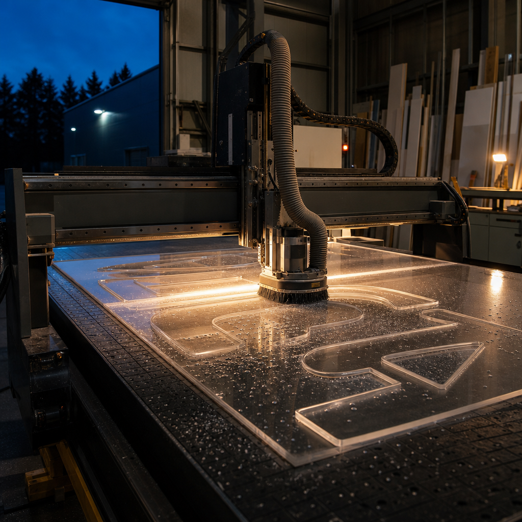 CNC Routing for Acrylic: A Practical Guide to Cut Edges, Thicknesses and Finishes for Signage