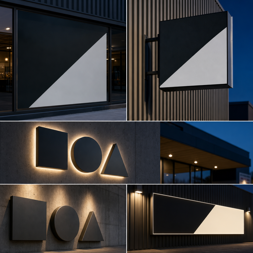 Comparison of common signage materials and products