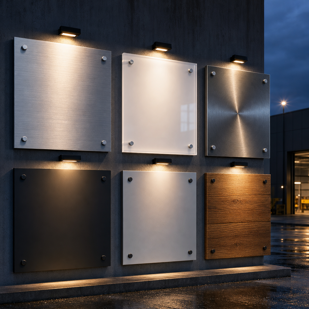 Comparison of common commercial signage materials