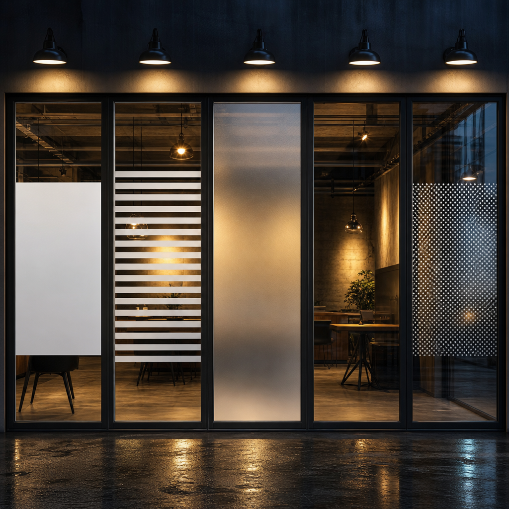 Comparison of common window decal materials on glass panels