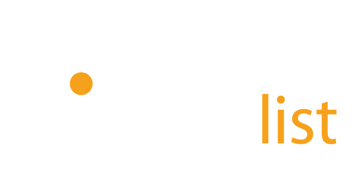 Wishlist Logo - White + Orange - Digital